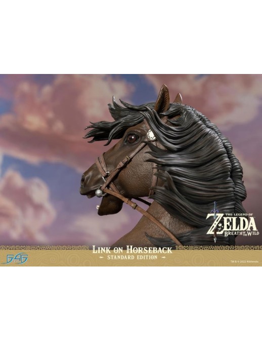 First 4 Figures The Legend of Zelda Breath of the Wild Link on Horseback