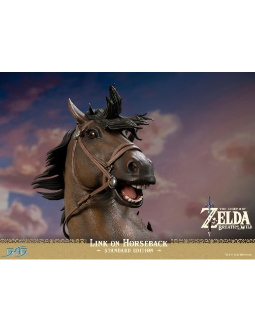 First 4 Figures The Legend of Zelda Breath of the Wild Link on Horseback