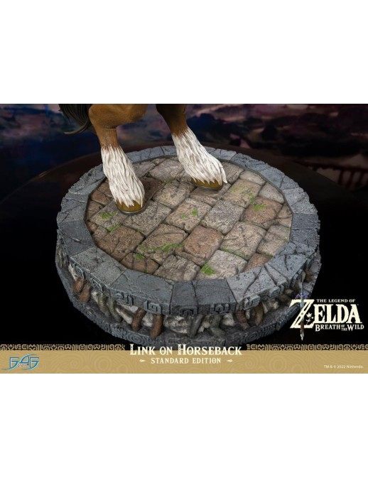First 4 Figures The Legend of Zelda Breath of the Wild Link on Horseback