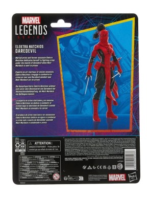 HASBRO Spider-Man Marvel Legends Retro Collection Actionfigur Elektra Natchios Daredevil 15 cm