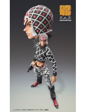 Medicos Super Action Statue JoJo's Bizarre Adventure Golden Wind Guido Mista & Sex Pistols Black Version