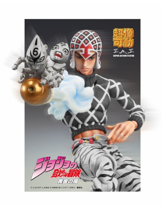 Medicos Entertaiment JoJo's Bizarre Adventure Part5 Super Action Action Figure Chozokado (Guido Mista & S P Ver. Black)