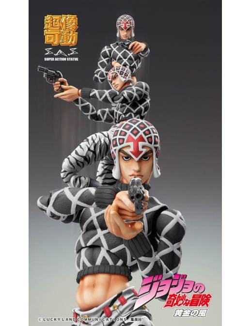 Medicos Entertaiment JoJo's Bizarre Adventure Part5 Super Action Action Figure Chozokado (Guido Mista & S P Ver. Black)