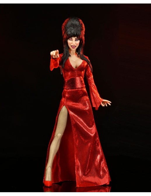 Neca Elvira, Mistress of the Dark Clothed Action Figure Red, Fright, and Boo