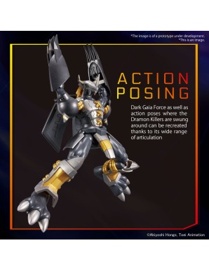 Bandai Digimon Adventure 02 Figure-rise Standard Amplified Wargreymon (Black Ver.) Model Kit