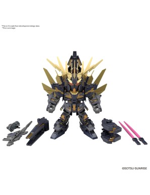Bandai SD Gundam Cross Silhouette Unicorn Gundam 2 Banshee Destroy Mode & Banshee Norn Parts Set