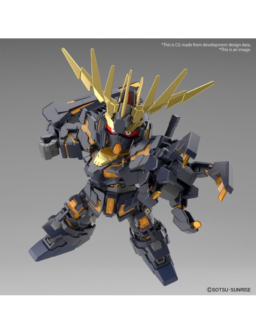 Bandai SD Gundam Cross Silhouette Unicorn Gundam 2 Banshee Destroy Mode & Banshee Norn Parts Set Bandai SD Gundam Cross Silhouette Unicorn Gundam 2 Banshee Destroy Mode & Banshee Norn Parts Set