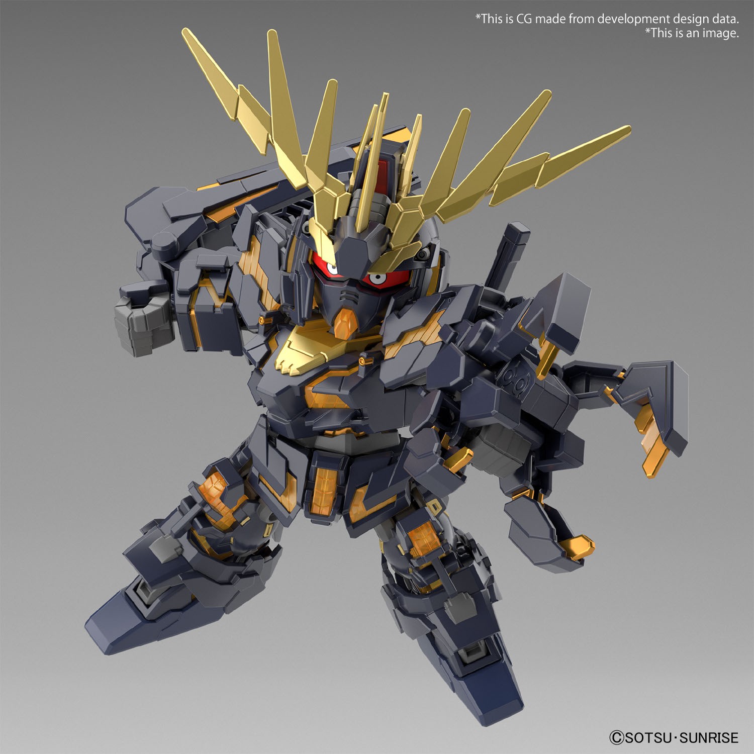 BANDAI SD GUNDAM CROSS SILHOUETTE UNICORN GUNDAM 2 BANSHEE DESTROY MODE & BANSHEE NORN PARTS SET