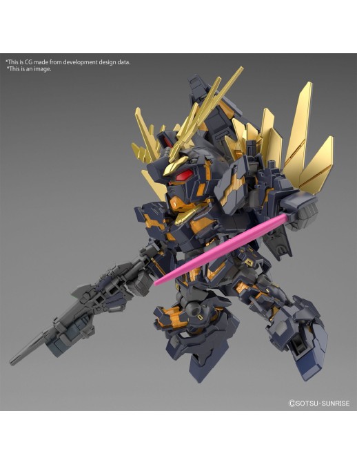 Bandai SD Gundam Cross Silhouette Unicorn Gundam 2 Banshee Destroy Mode & Banshee Norn Parts Set