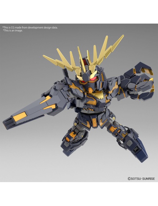 Bandai SD Gundam Cross Silhouette Unicorn Gundam 2 Banshee Destroy Mode & Banshee Norn Parts Set