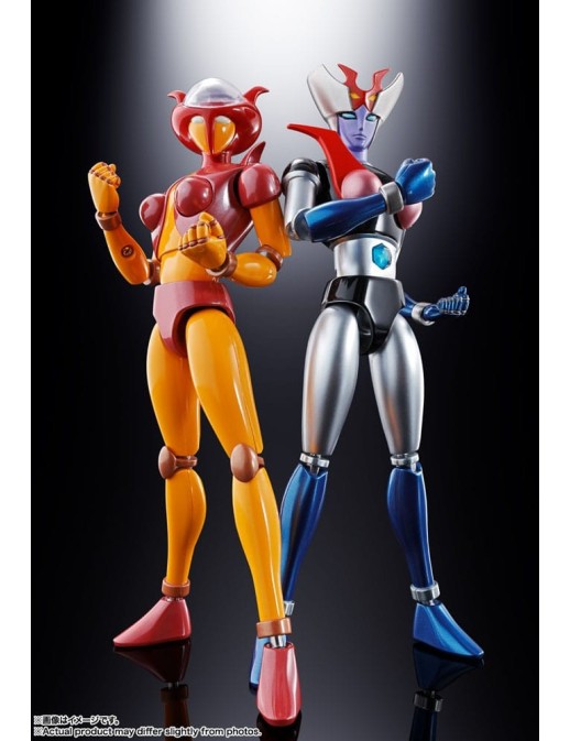Bandai Mazinger Z Soul of Chogokin Diecast Action Figures GX-08R Aphrodai A vs GX-09R Minerva X