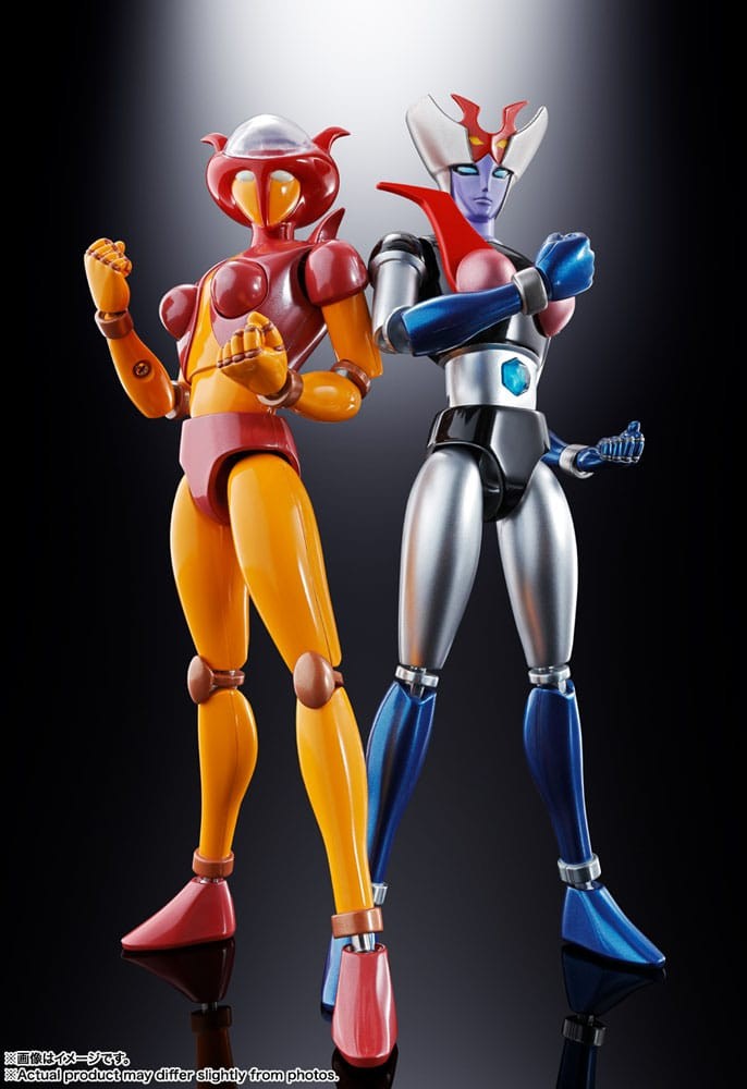 BANDAI SOUL OF CHOGOKIN GX-08R APHRODAI A & GX-09R MINERVA X