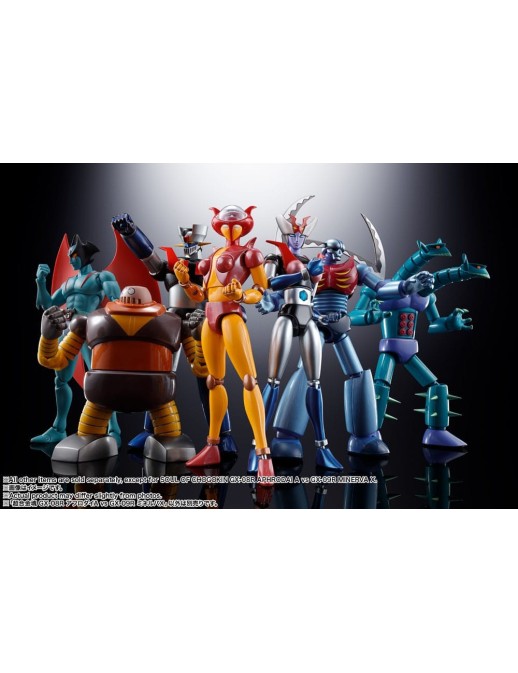 Bandai Mazinger Z Soul of Chogokin Diecast Action Figures GX-08R Aphrodai A vs GX-09R Minerva X