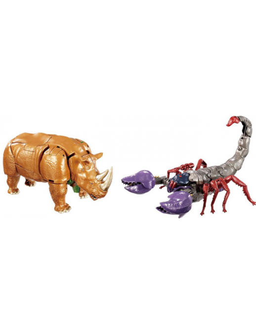TAKARA TOMY BWVS-02 RHINOX AND SCORPONOK TWO-PACK PREMIUM FINISH TRANSFORMERS: BEAST WARS