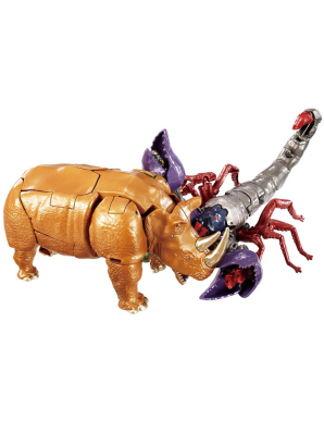 TAKARA TOMY BWVS-02 RHINOX AND SCORPONOK TWO-PACK PREMIUM FINISH TRANSFORMERS: BEAST WARS