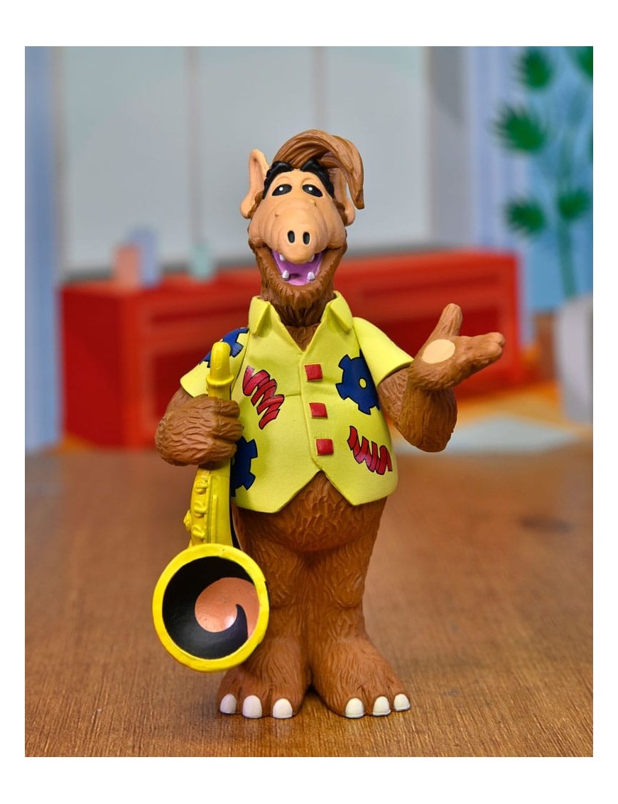 Neca Toony Classic Action Figure Alf with Saxophone Neca Toony Classic Action Figure Alf with Saxophone