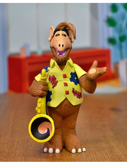 Neca Toony Classic Action Figure Alf with Saxophone