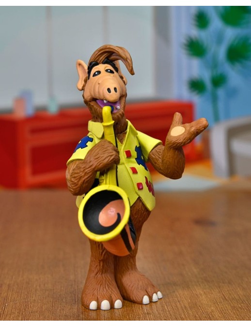 Neca Toony Classic Action Figure Alf with Saxophone