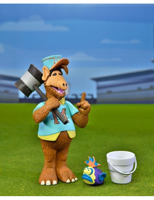 Neca Toony Classic Action Figure Alf with Baseball Bat