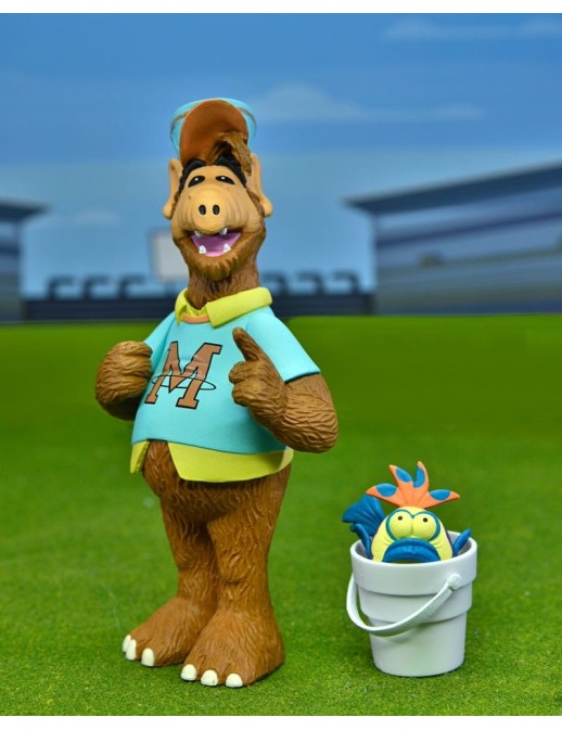 Neca Toony Classic Action Figure Alf with Baseball Bat