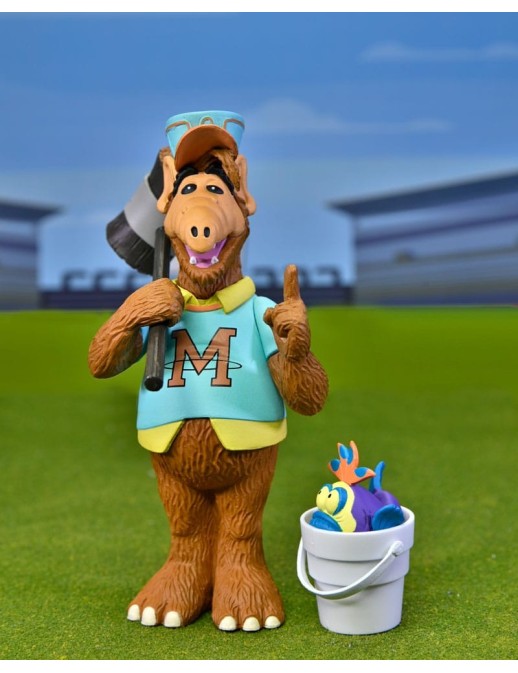 Neca Toony Classic Action Figure Alf with Baseball Bat