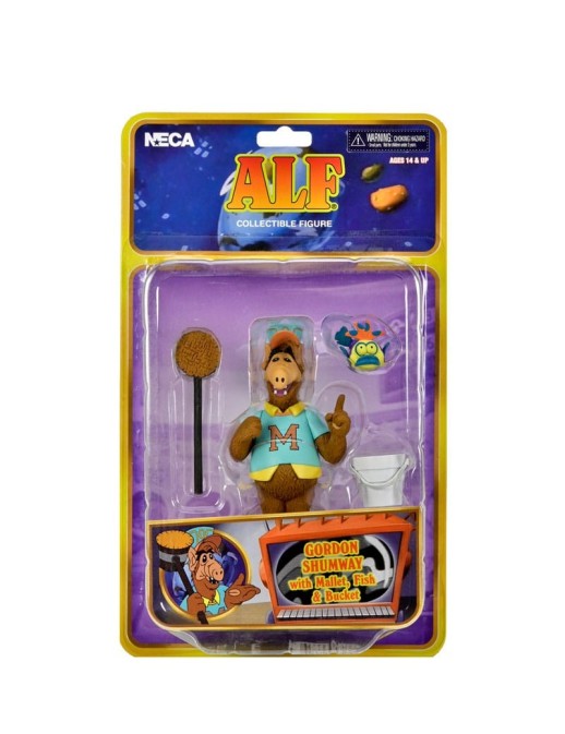 Neca Toony Classic Action Figure Alf with Baseball Bat