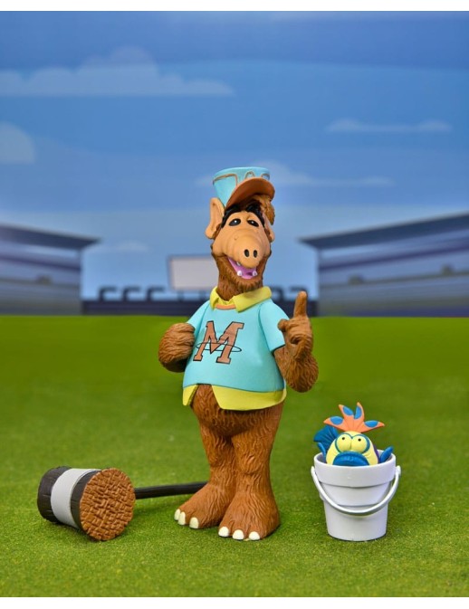 Neca Toony Classic Action Figure Alf with Baseball Bat