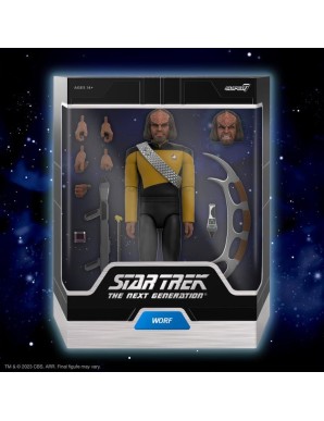 Super7 Ultimates Action Figure Star Trek The Next Generation Worf