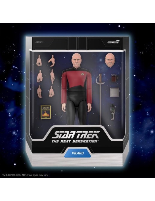 copy of Super7 Ultimates Action Figure Star Trek The Next Generation Worf