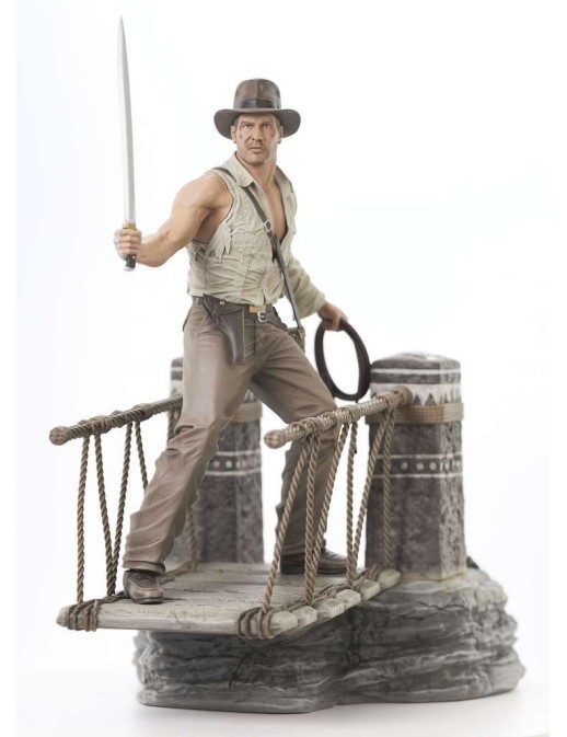 Diamond Select Toys Indiana Jones and the Temple of Doom Gallery Indiana Jones Deluxe Figure Diorama