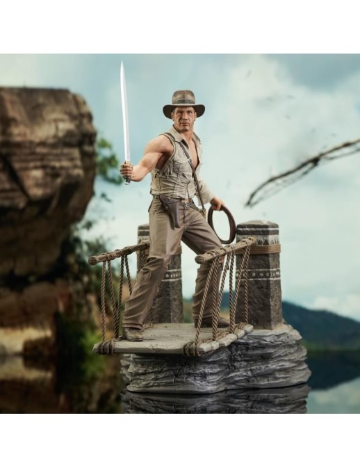 Diamond Select Toys Indiana Jones and the Temple of Doom Gallery Indiana Jones Deluxe Figure Diorama