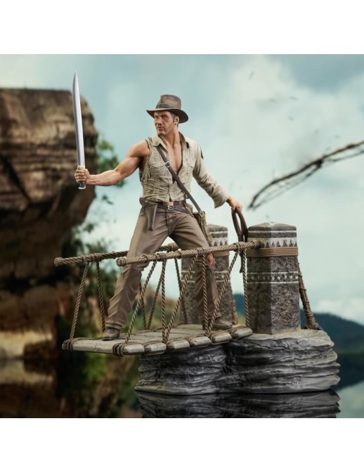 Diamond Select Toys Indiana Jones and the Temple of Doom Gallery Indiana Jones Deluxe Figure Diorama