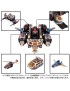 Takara Tomy Diaclone Reboot DA-100 Robot Base Aerial Mobile Fortress Cloud Across