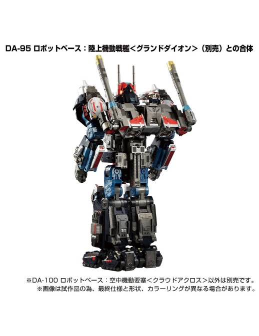 Takara Tomy Diaclone Reboot DA-100 Robot Base Aerial Mobile Fortress Cloud Across