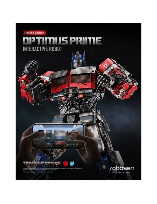 Robosen The Robot Company Transformers Rise Of The Beast Interactive Robot Optimus Prime Signature Limited Edition