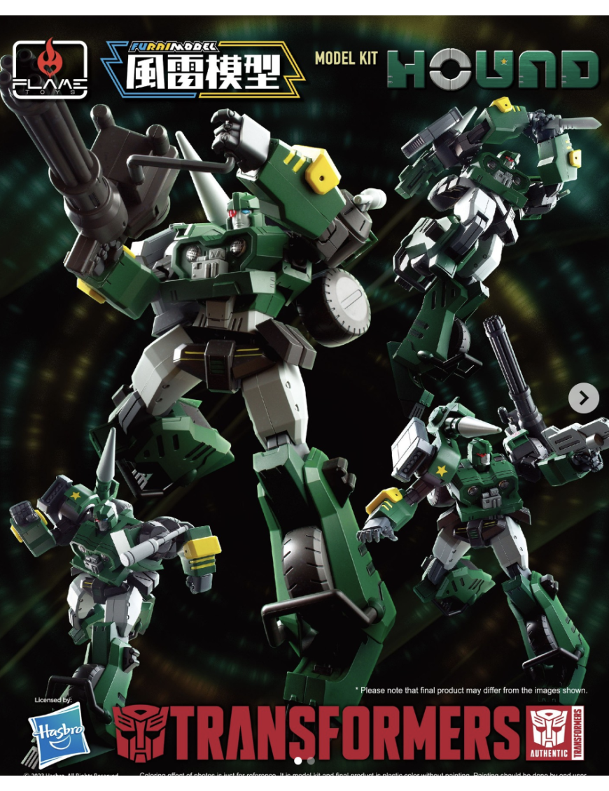 Flame Toys Model Kit Series Transformers Hound Flame Toys Model Kit Series Transformers Hound