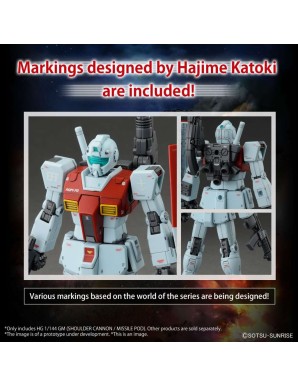 Bandai High Grade HG 1/144 Mobile Suit Gundam RGM-79 GM Shoulder Cannon / Missile Pod