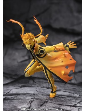 Bandai S.H. Figuarts Naruto Shippuden Naruto Uzumaki Kurama Link Mode Courageous Strength that Binds