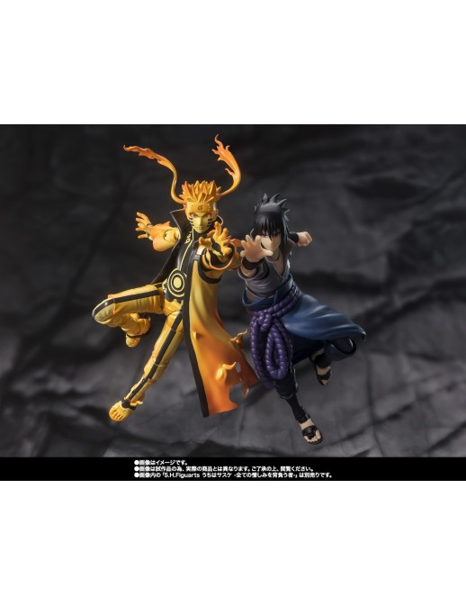 Bandai S.H. Figuarts Naruto Shippuden Naruto Uzumaki Kurama Link Mode Courageous Strength that Binds