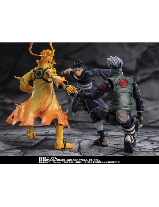 Bandai S.H. Figuarts Naruto Shippuden Naruto Uzumaki Kurama Link Mode Courageous Strength that Binds