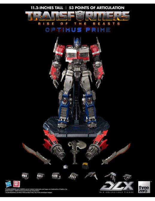 Threezero Transformers Rise of the Beasts DLX Scale Collectible Figure Series Optimus Prime