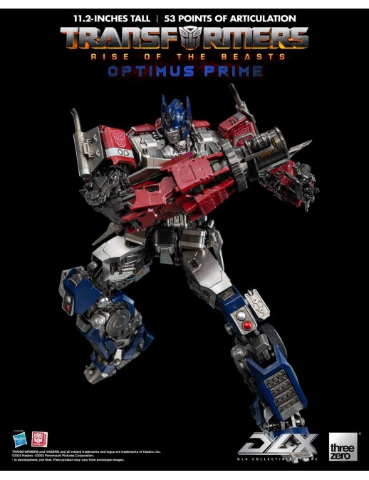 Threezero Transformers Rise of the Beasts DLX Scale Collectible Figure Series Optimus Prime