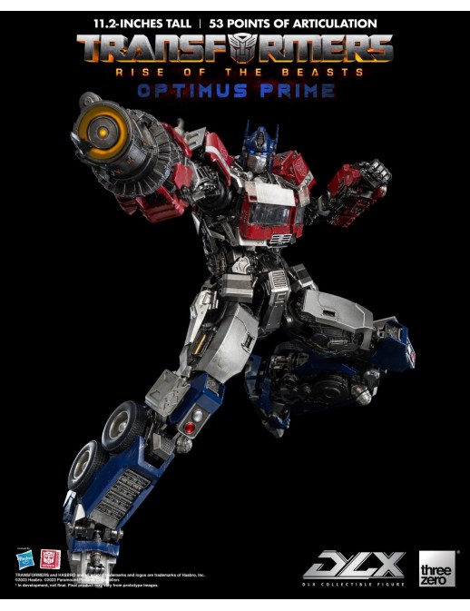 Threezero Transformers Rise of the Beasts DLX Scale Collectible Figure Series Optimus Prime