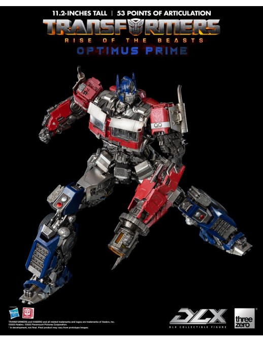 Threezero Transformers Rise of the Beasts DLX Scale Collectible Figure Series Optimus Prime