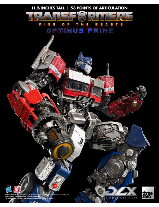 Threezero Transformers Rise of the Beasts DLX Scale Collectible Figure Series Optimus Prime