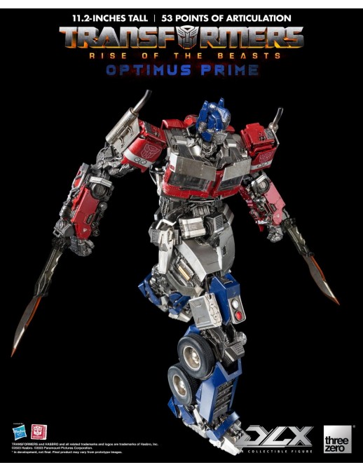 Threezero Transformers Rise of the Beasts DLX Scale Collectible Figure Series Optimus Prime