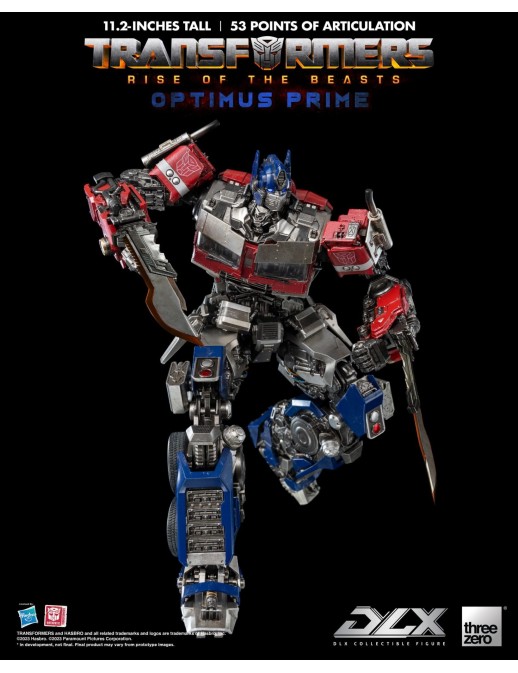 Threezero Transformers Rise of the Beasts DLX Scale Collectible Figure Series Optimus Prime