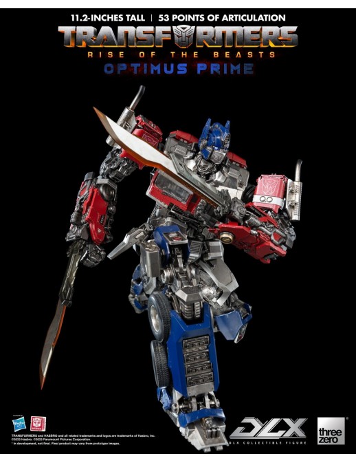 Threezero Transformers Rise of the Beasts DLX Scale Collectible Figure Series Optimus Prime