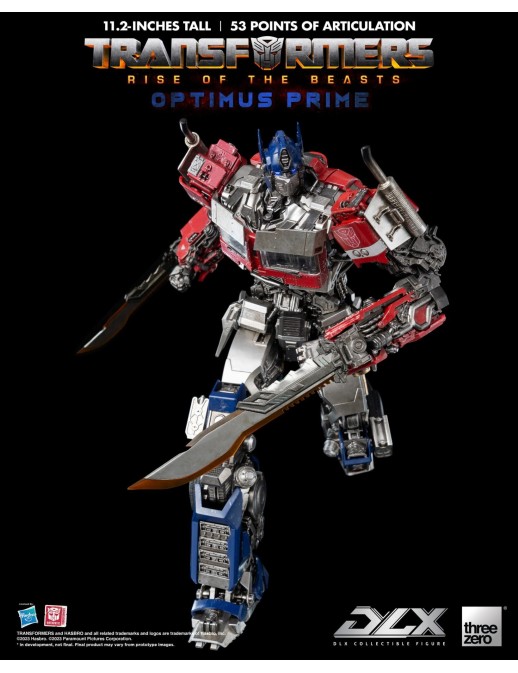 Threezero Transformers Rise of the Beasts DLX Scale Collectible Figure Series Optimus Prime