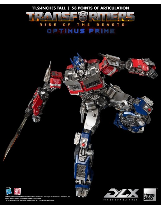 Threezero Transformers Rise of the Beasts DLX Scale Collectible Figure Series Optimus Prime